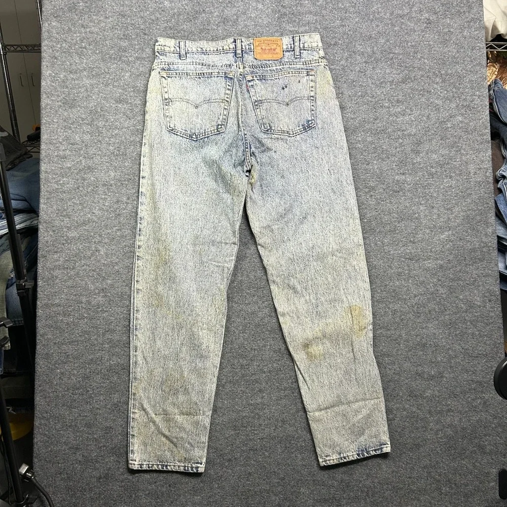 Levi's‎ 550 Jeans Men's Blue Denim Straight Pockets Classic Zip Fly - 35X33